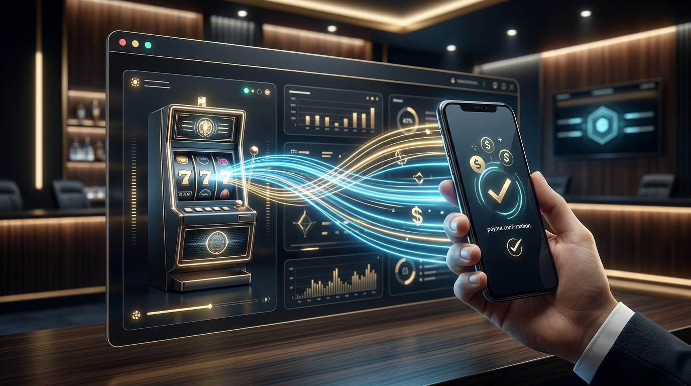 Futurystyczny interfejs natychmiastowej wypłaty w kasynie online 2026